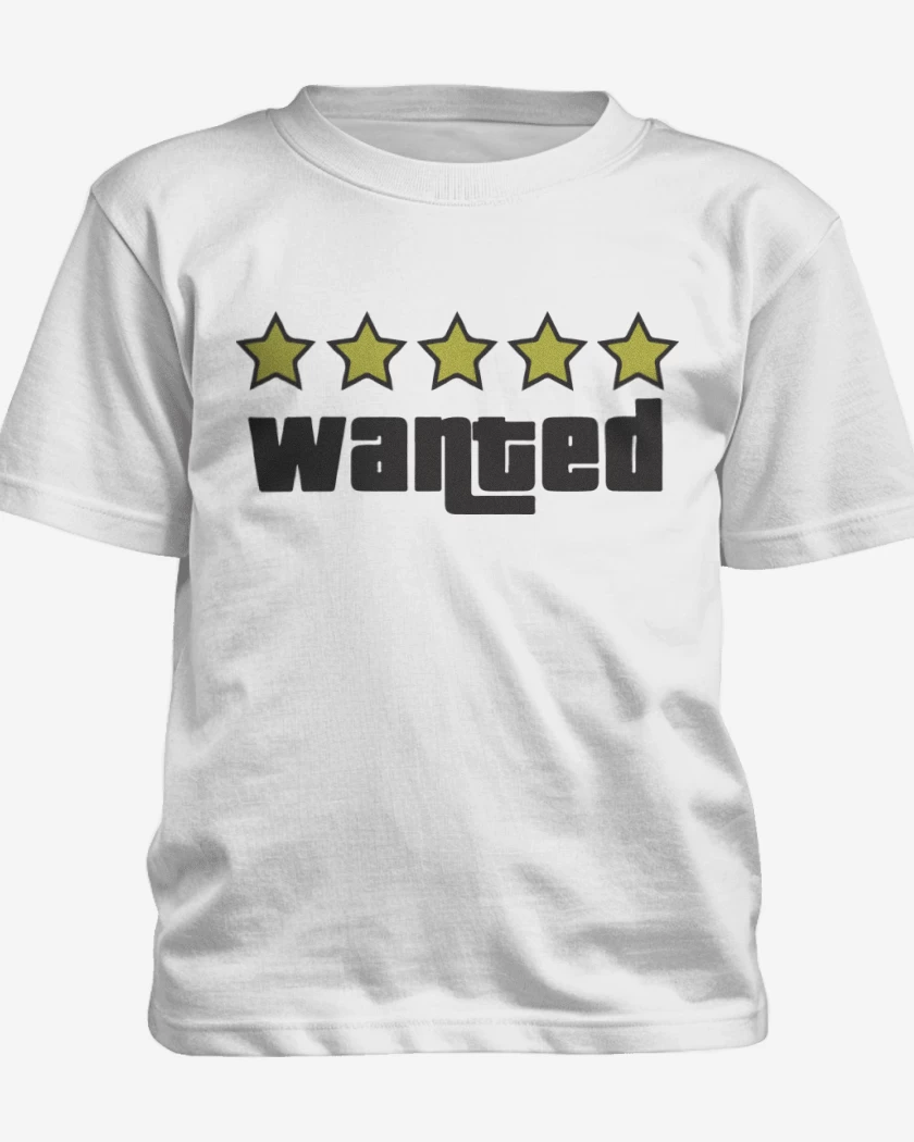 Polera de niño Blanco de Grand Theft Auto - Wanted