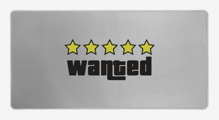 Mouse pad Gamer Gris Melange de Grand Theft Auto - Wanted