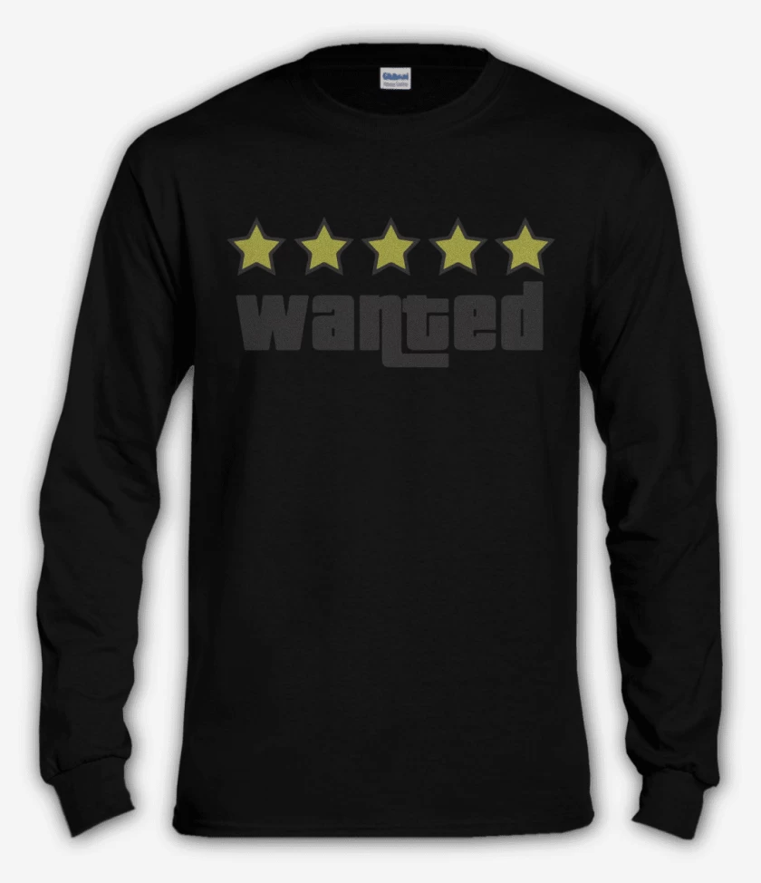 Polera manga larga Grand Theft Auto - Wanted