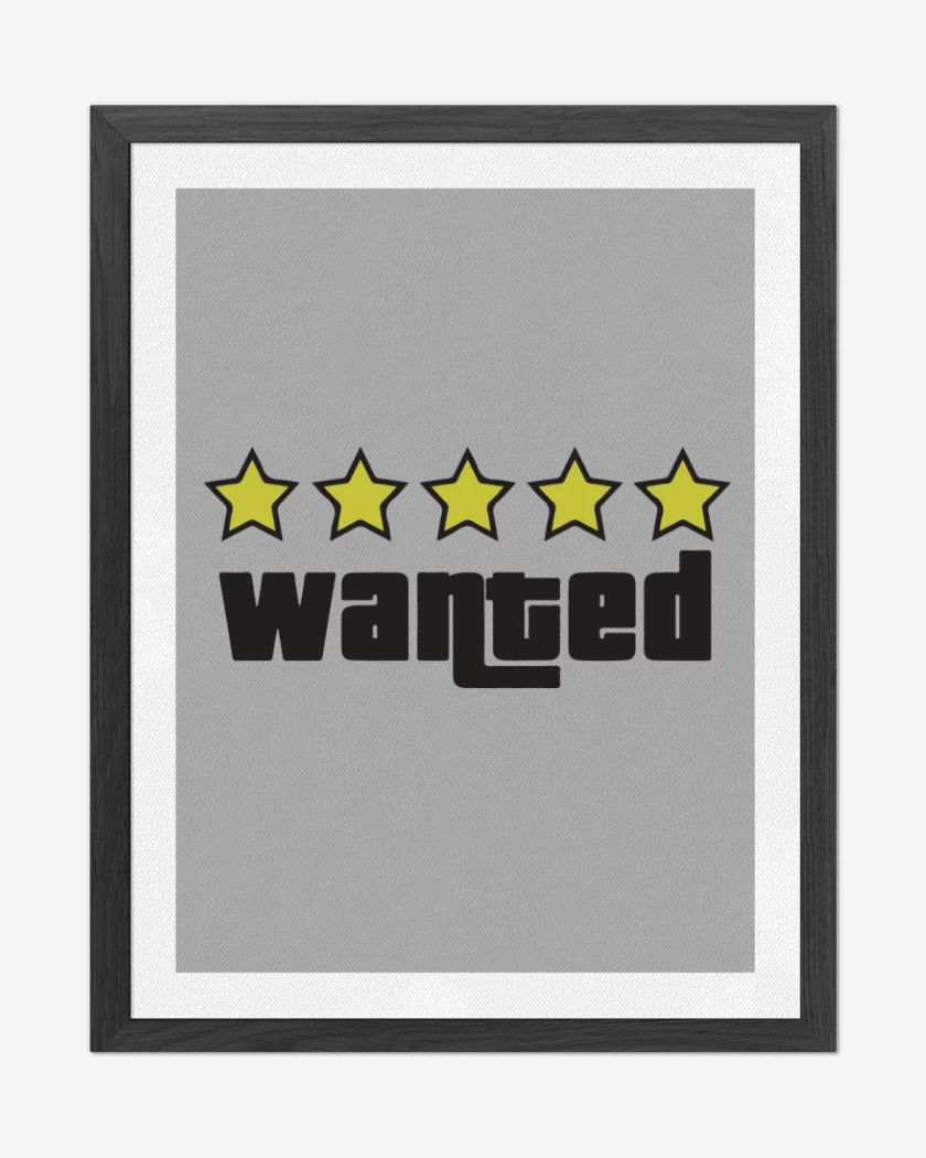 Cuadro decorativo Gris Melange de Grand Theft Auto - Wanted