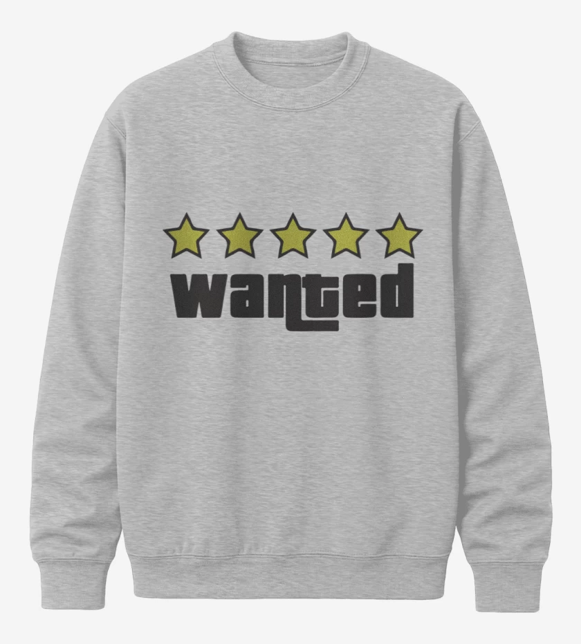 Poleron polo Gris Melange de Grand Theft Auto - Wanted
