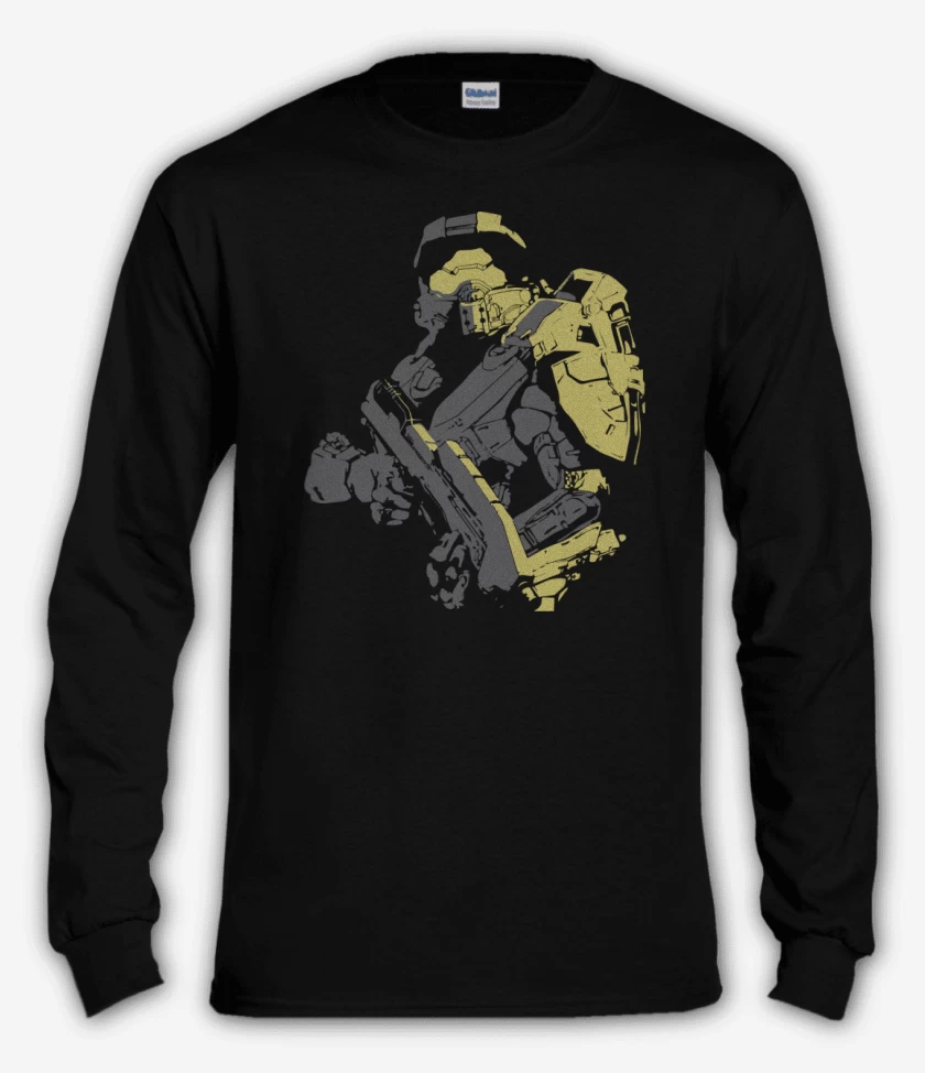 Polera manga larga Negro de Aureola