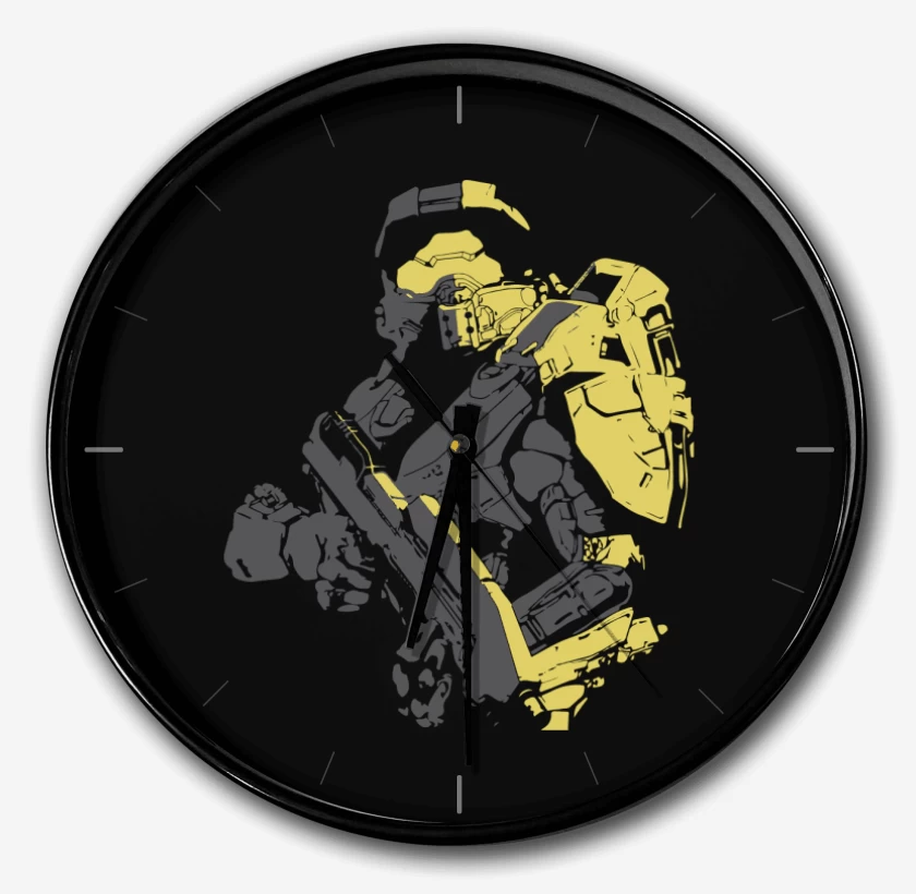Reloj Negro de Aureola