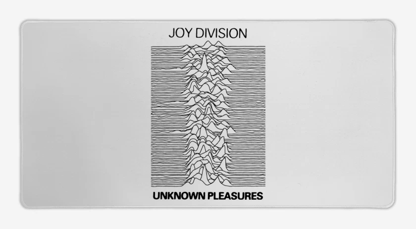 Mouse pad Gamer Blanco de Joy Division