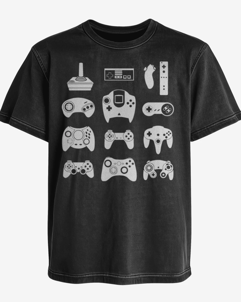 Polera desgastada Joysticks