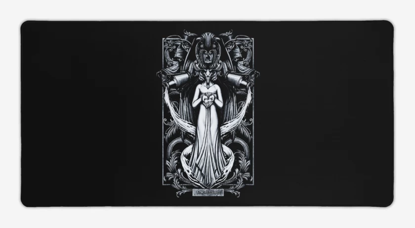 Mouse pad Gamer Negro de Acuario