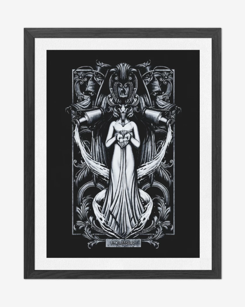 Cuadro decorativo Negro de Acuario