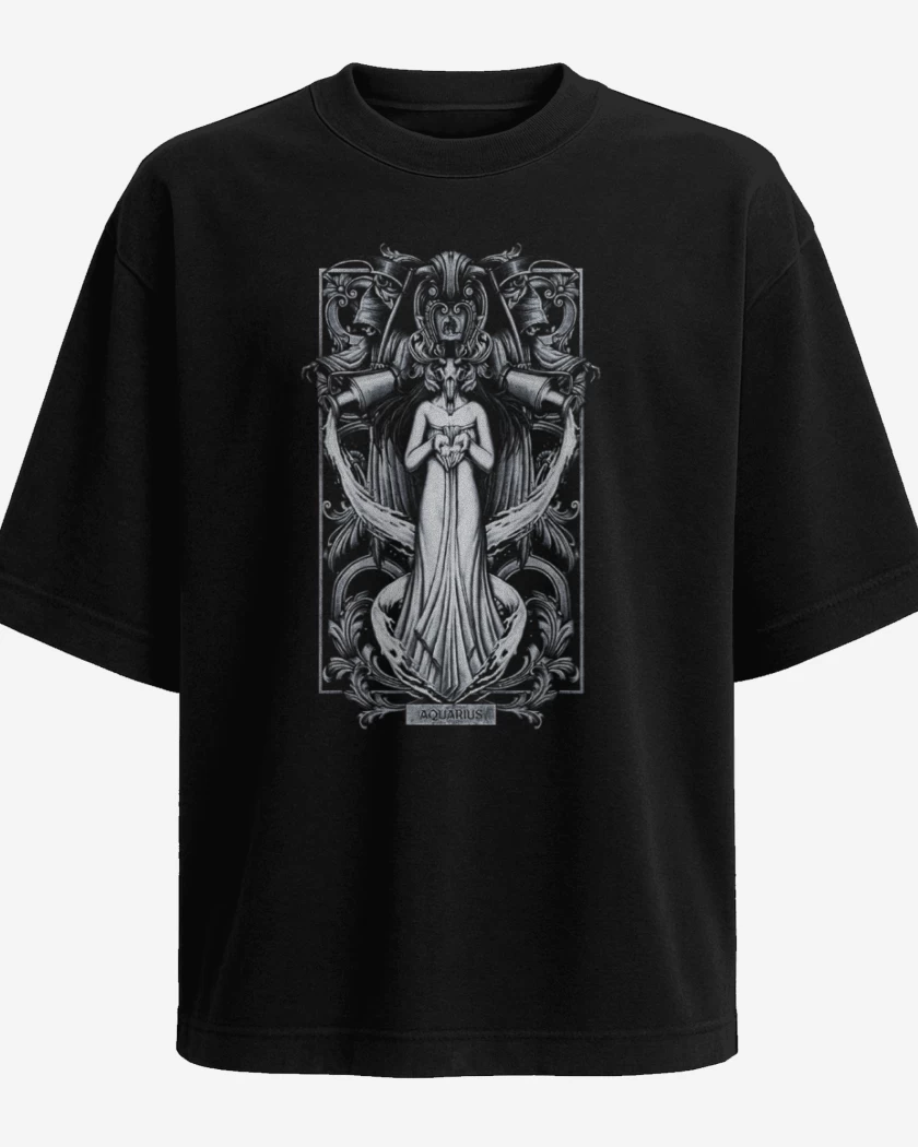 Polera Oversize Negro de Acuario