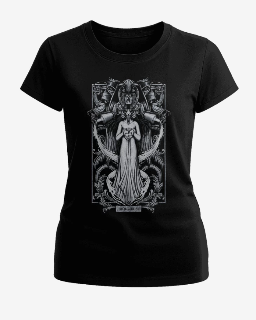 Polera de Mujer Negro de Acuario