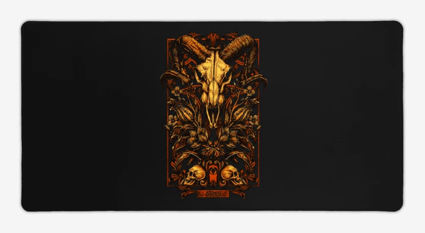 Mouse pad Gamer Negro de Aries