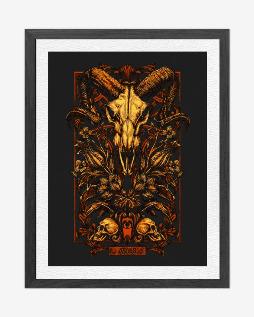 Cuadro decorativo Negro de Aries