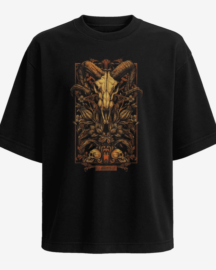 Polera Oversize Negro de Aries