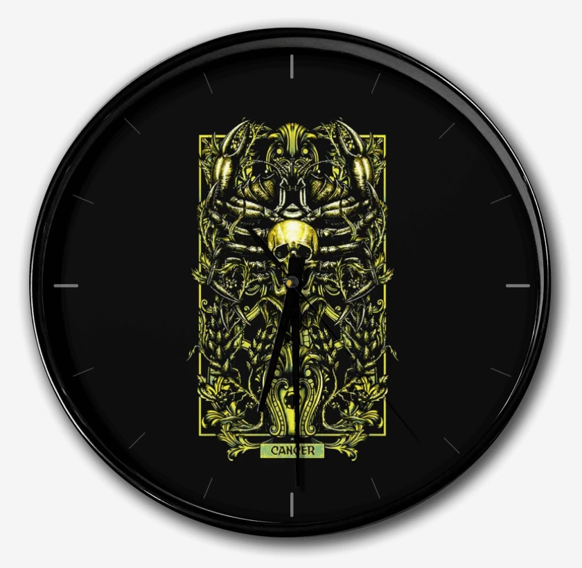 Reloj Negro de Cancer Signos