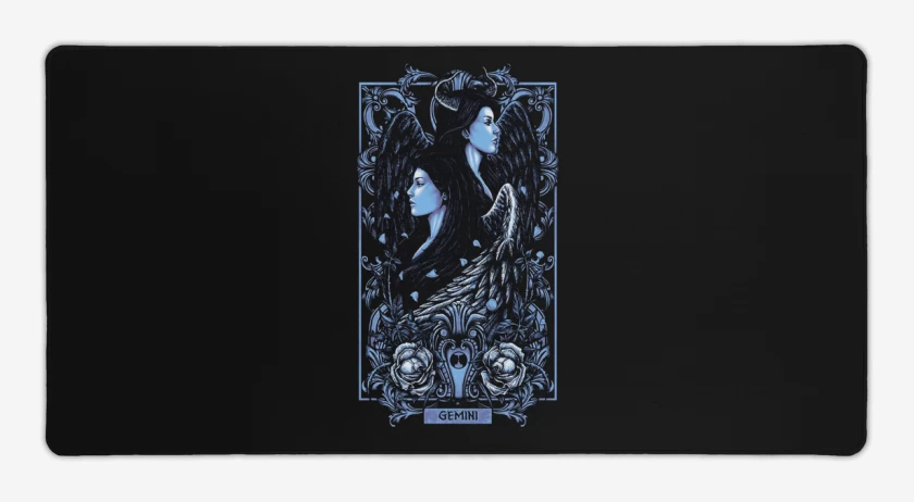 Mouse pad Gamer Negro de Geminis