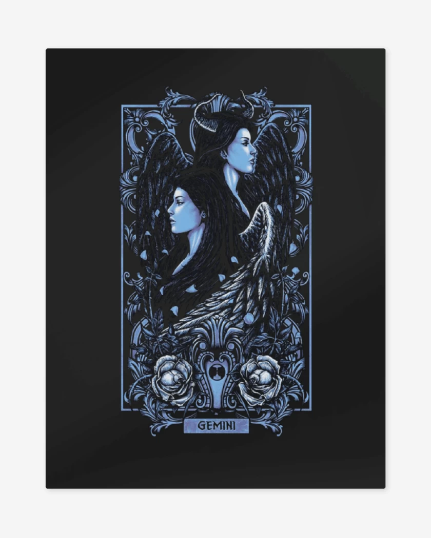 Print metalico Negro de Geminis