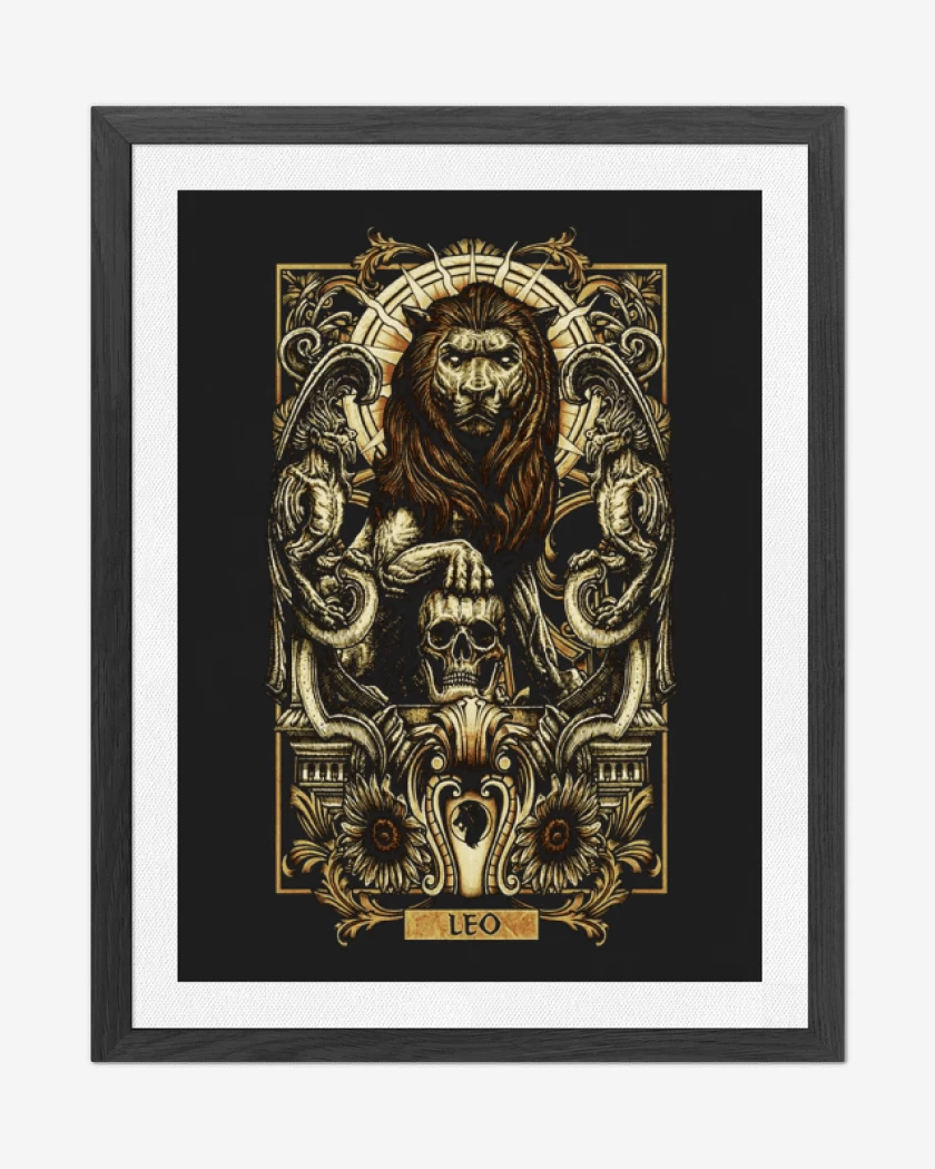 Cuadro decorativo Negro de Leo