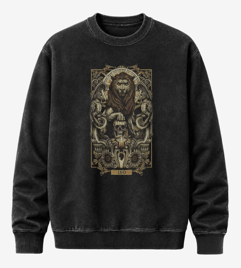 Poleron Polo Acid Wash Negro de Leo
