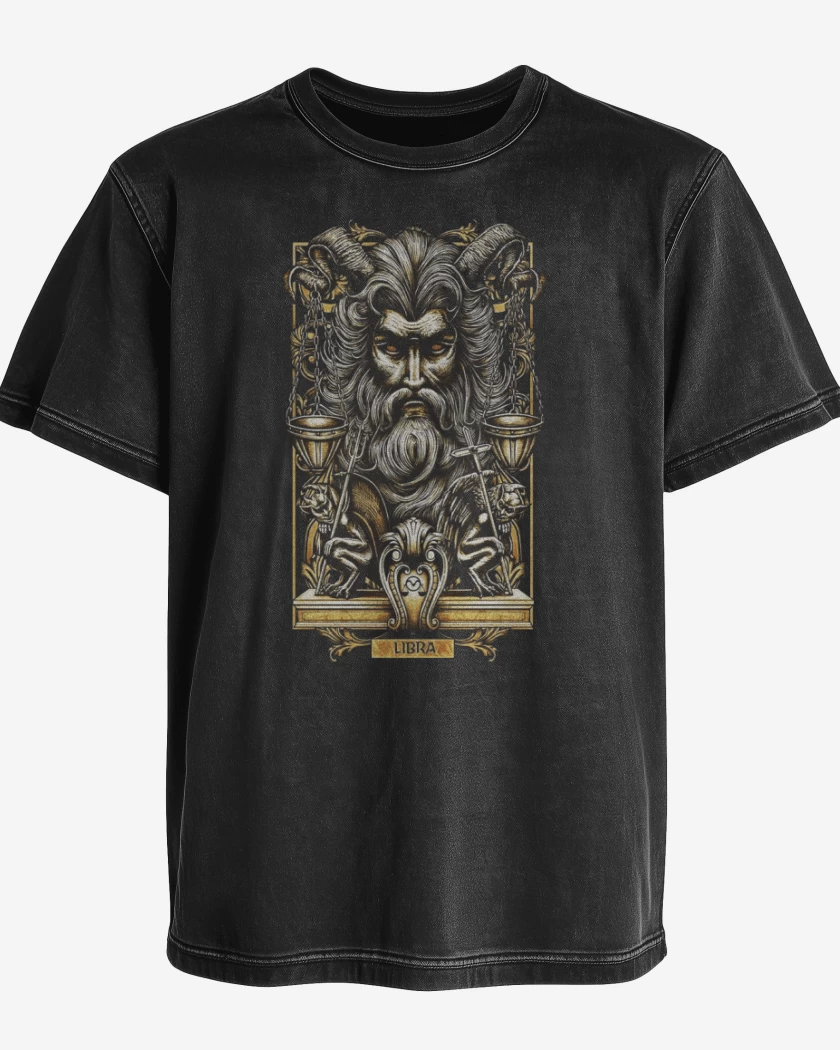 Polera desgastada Libra Signos