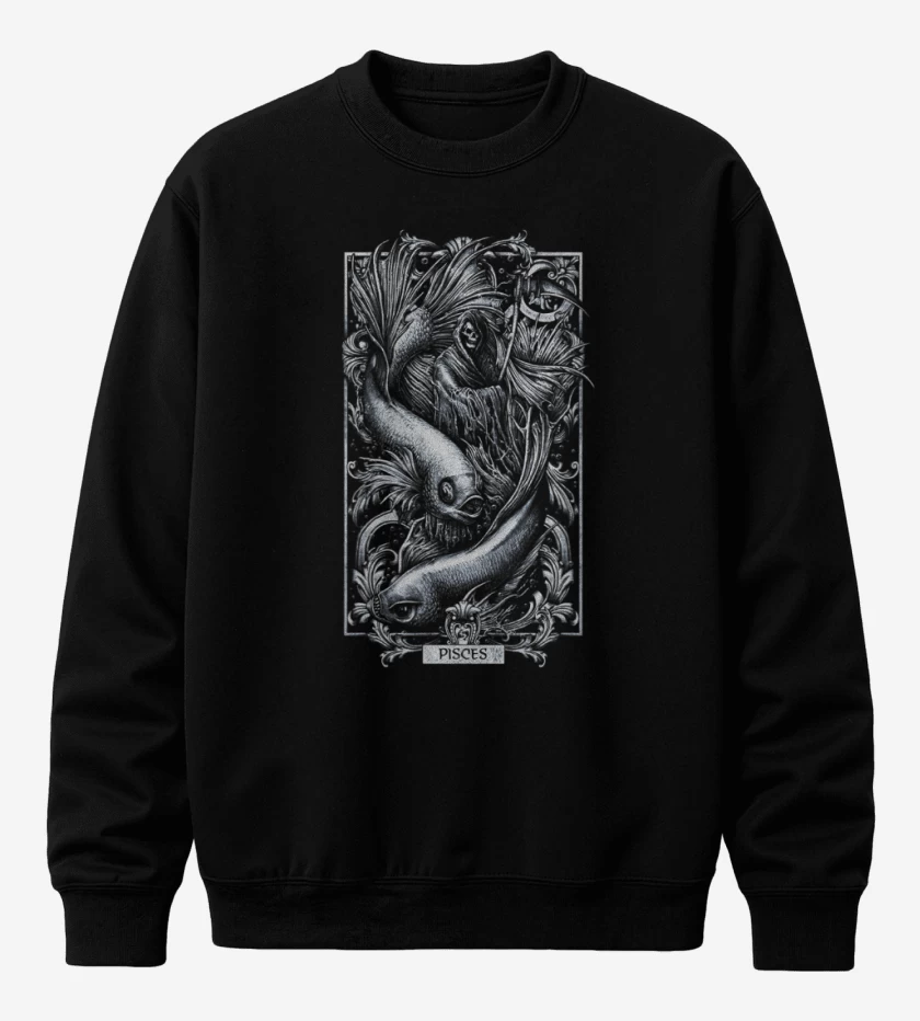 Poleron polo Negro de Piscis