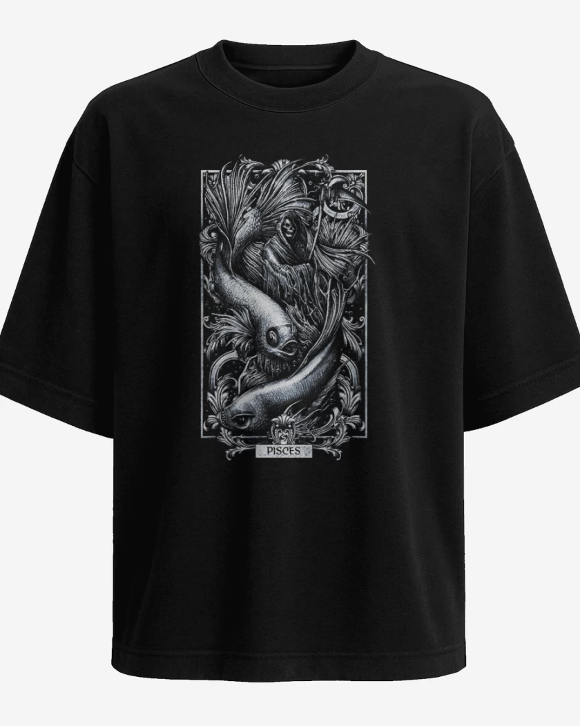 Polera Oversize Negro de Piscis