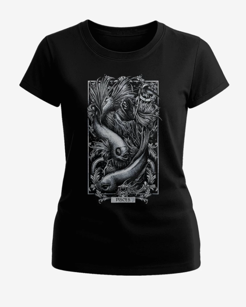 Polera de Mujer Negro de Piscis