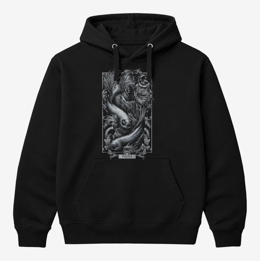Polerón Canguro Negro de Piscis