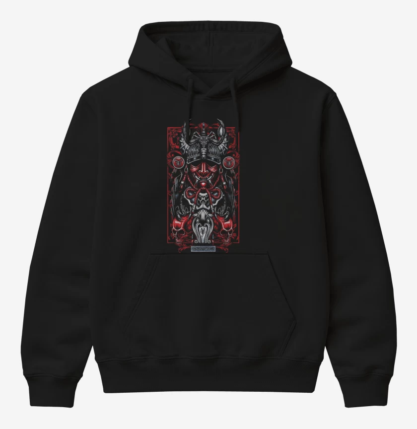 Poleron Canguro básico Negro de Escorpion Signos
