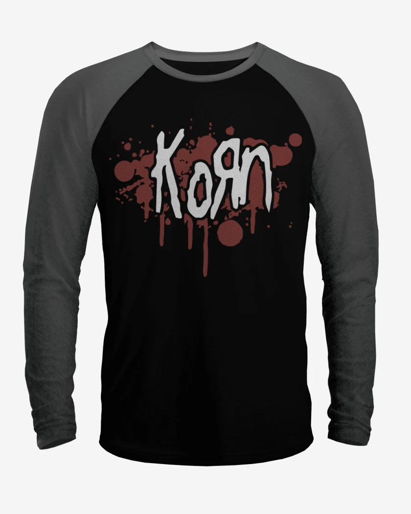 Polera Raglan Negro / Negro Heather de Korn