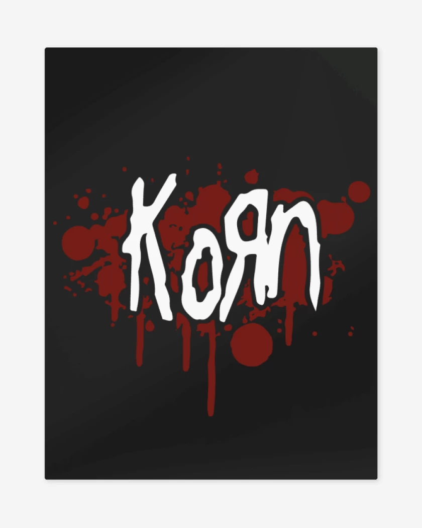 Print metalico Negro de Korn