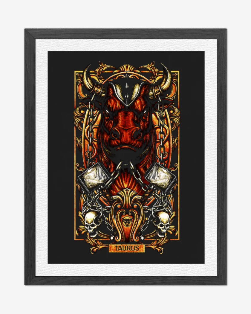 Cuadro decorativo Negro de Tauro