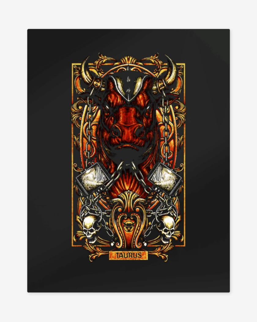 Print metalico Negro de Tauro