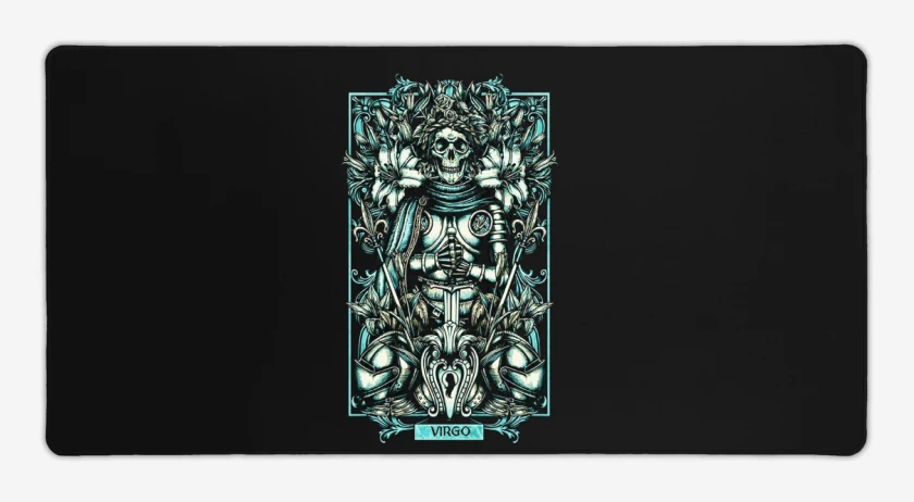Mouse pad Gamer Negro de Virgo