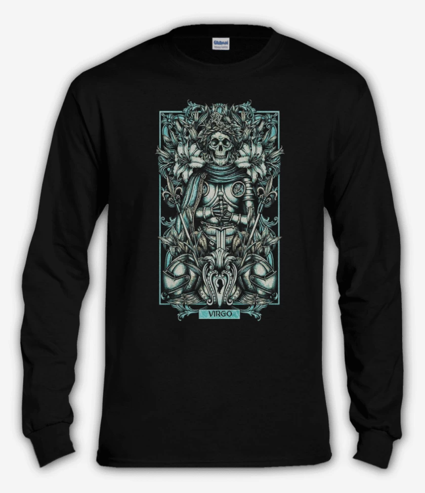 Polera manga larga Negro de Virgo