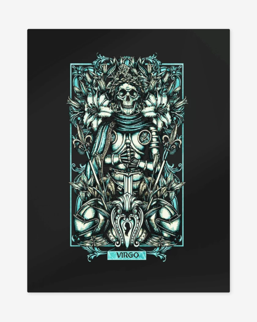 Print metalico Negro de Virgo