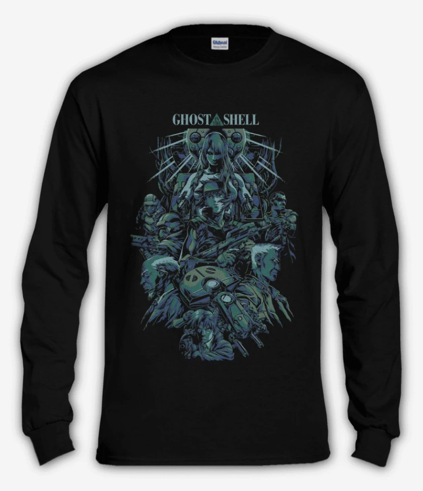 Polera manga larga Ghost in the Shell
