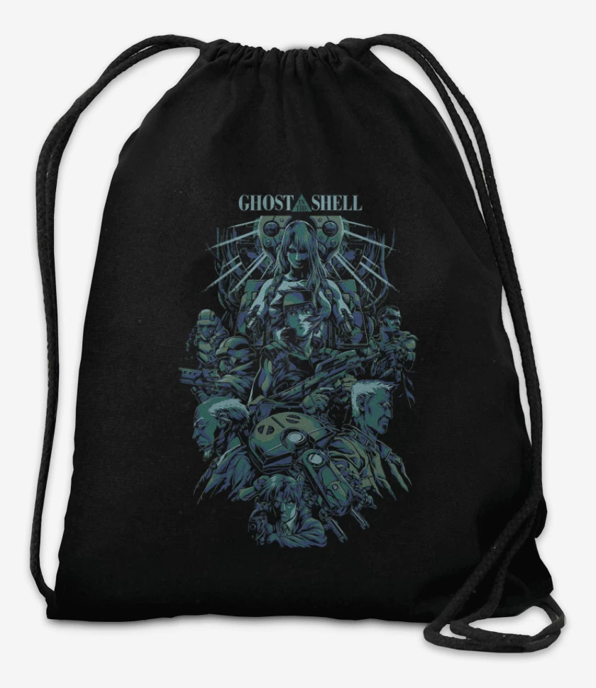 Mochila Negro de Ghost in the Shell