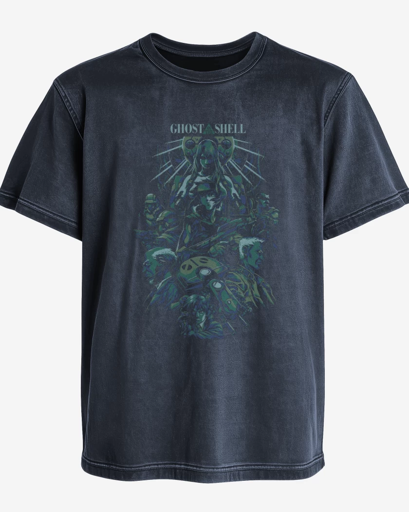 Polera desgastada Ghost in the Shell