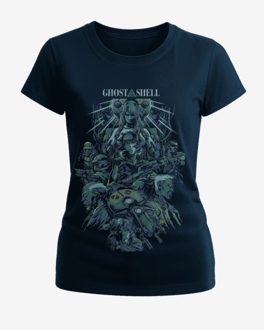 Polera de Mujer Azul Marino de Ghost in the Shell