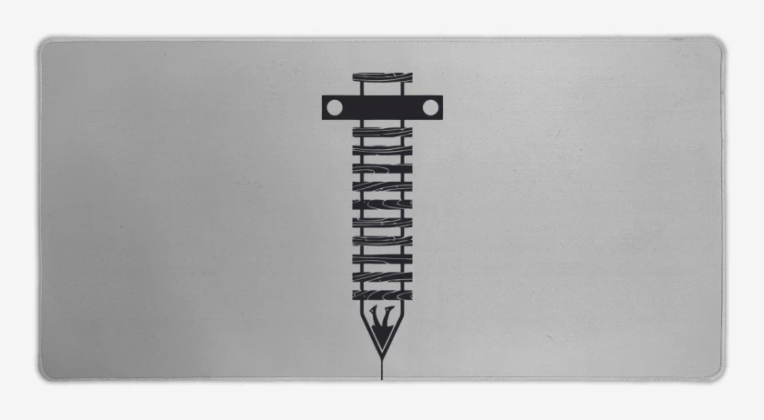Mouse pad Gamer Gris Melange de TrainspottingRiel