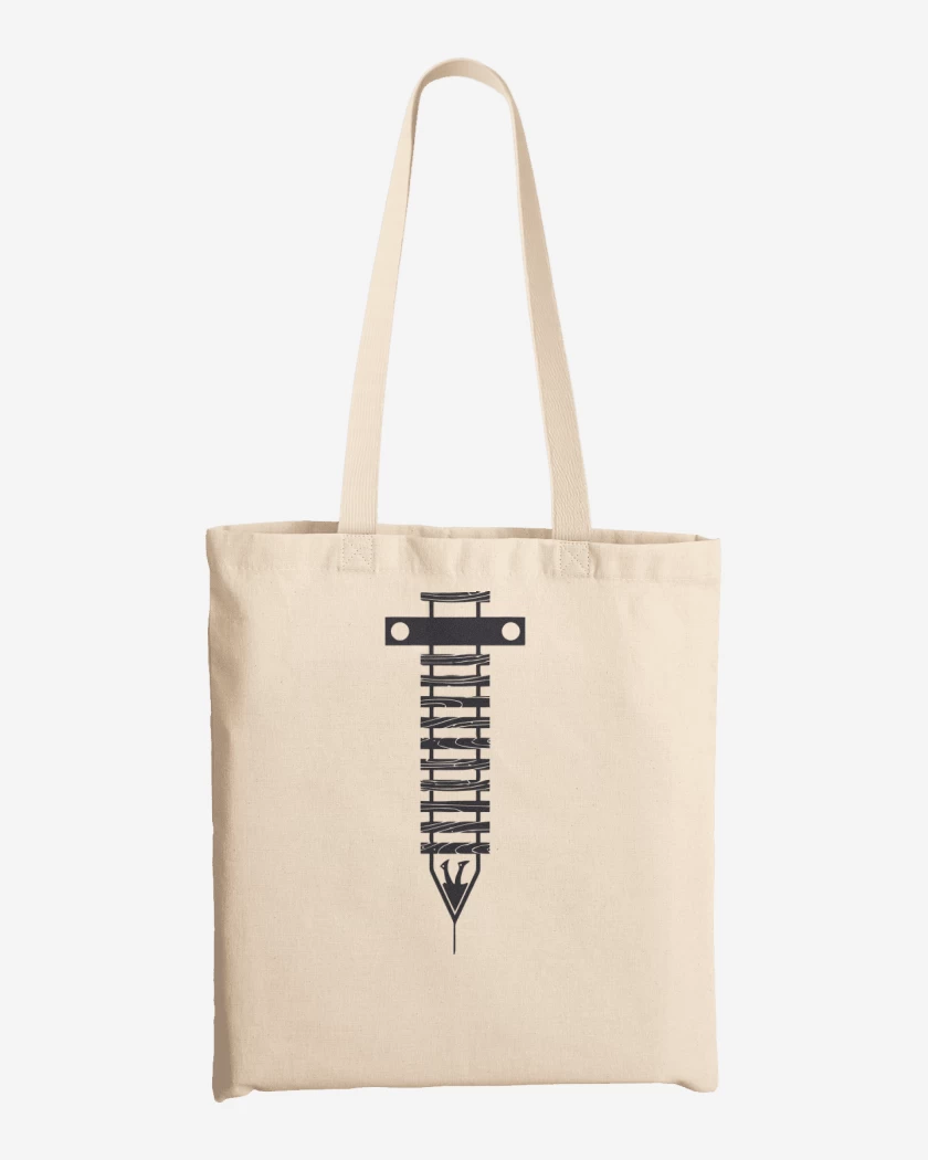 Totebag Blanco de TrainspottingRiel