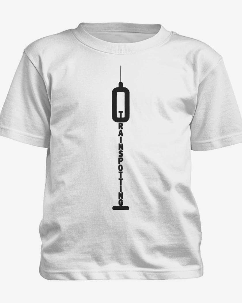 Polera de niño Blanco de Trainspotting Jeringa