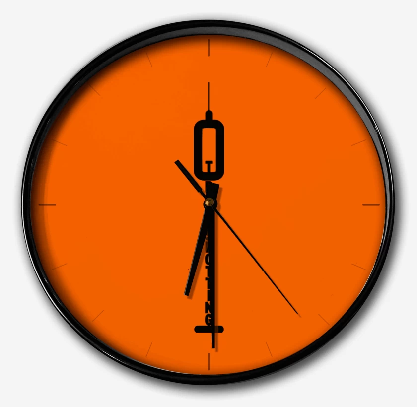 Reloj Naranjo de Trainspotting Jeringa