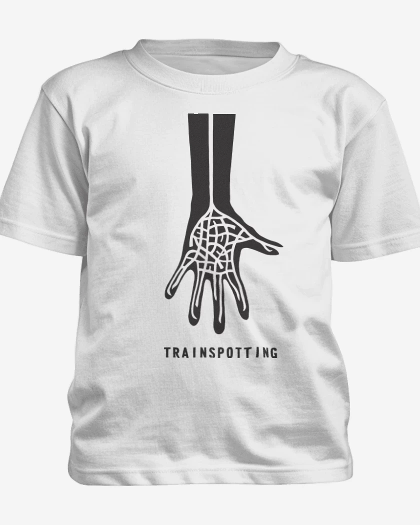 Polera de niño Blanco de Transpotting Mano