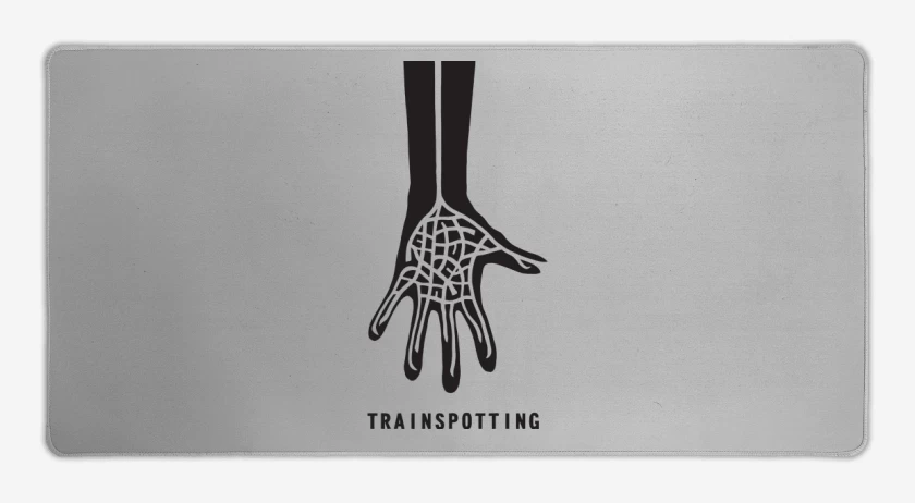 Mouse pad Gamer Gris Melange de Transpotting Mano