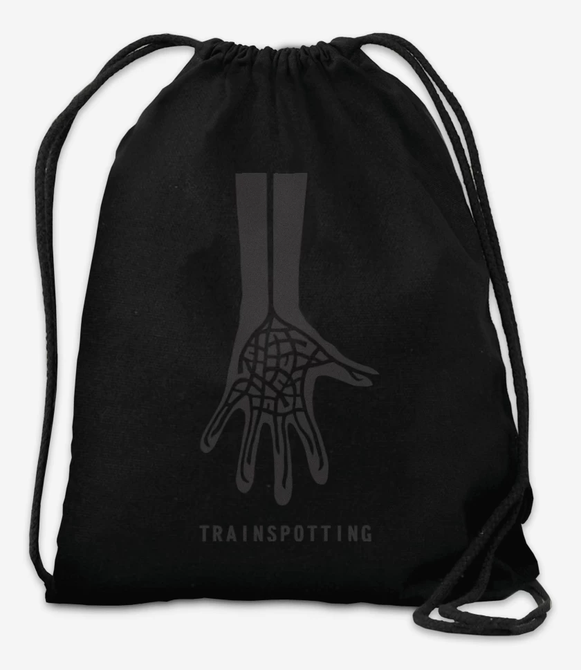 Mochila Negro de Transpotting Mano