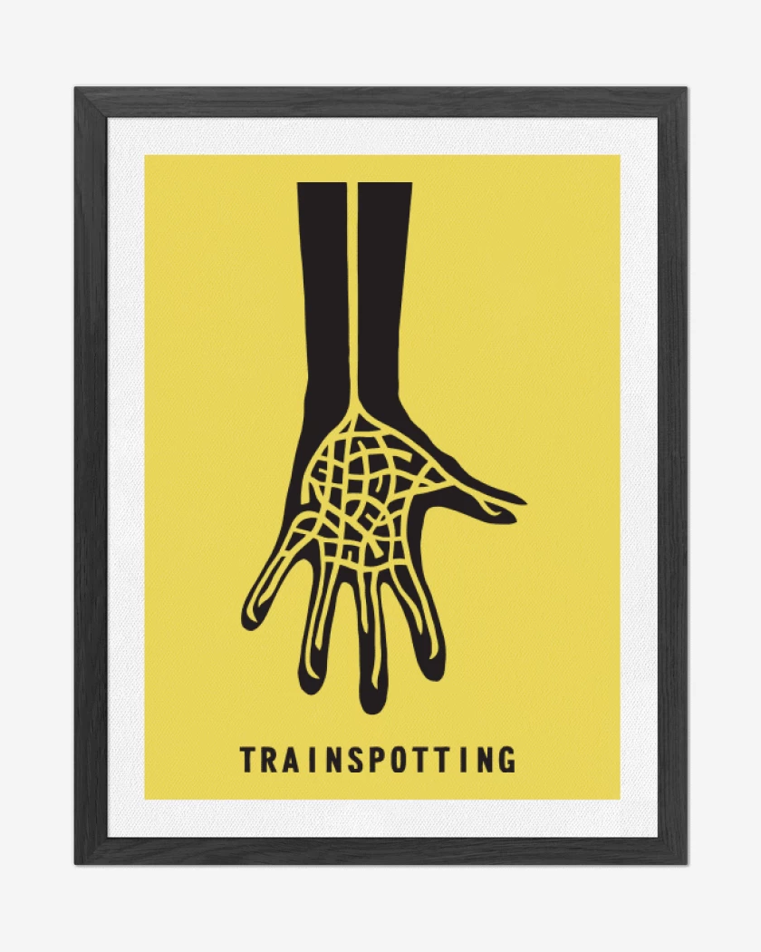 Cuadro decorativo Amarillo de Transpotting Mano