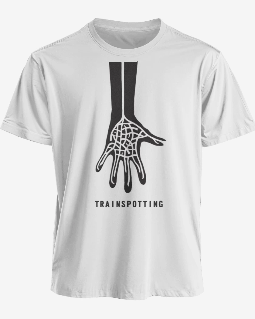 Polera premium Blanco de Transpotting Mano