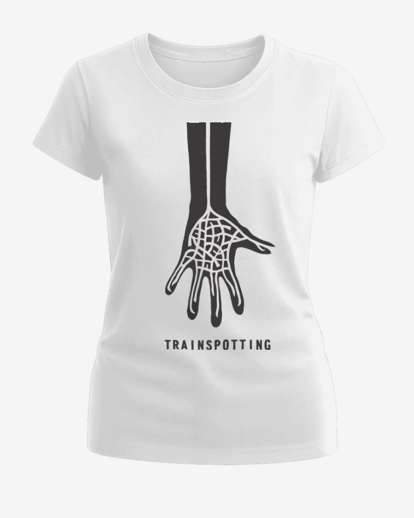 Polera de Mujer Blanco de Transpotting Mano