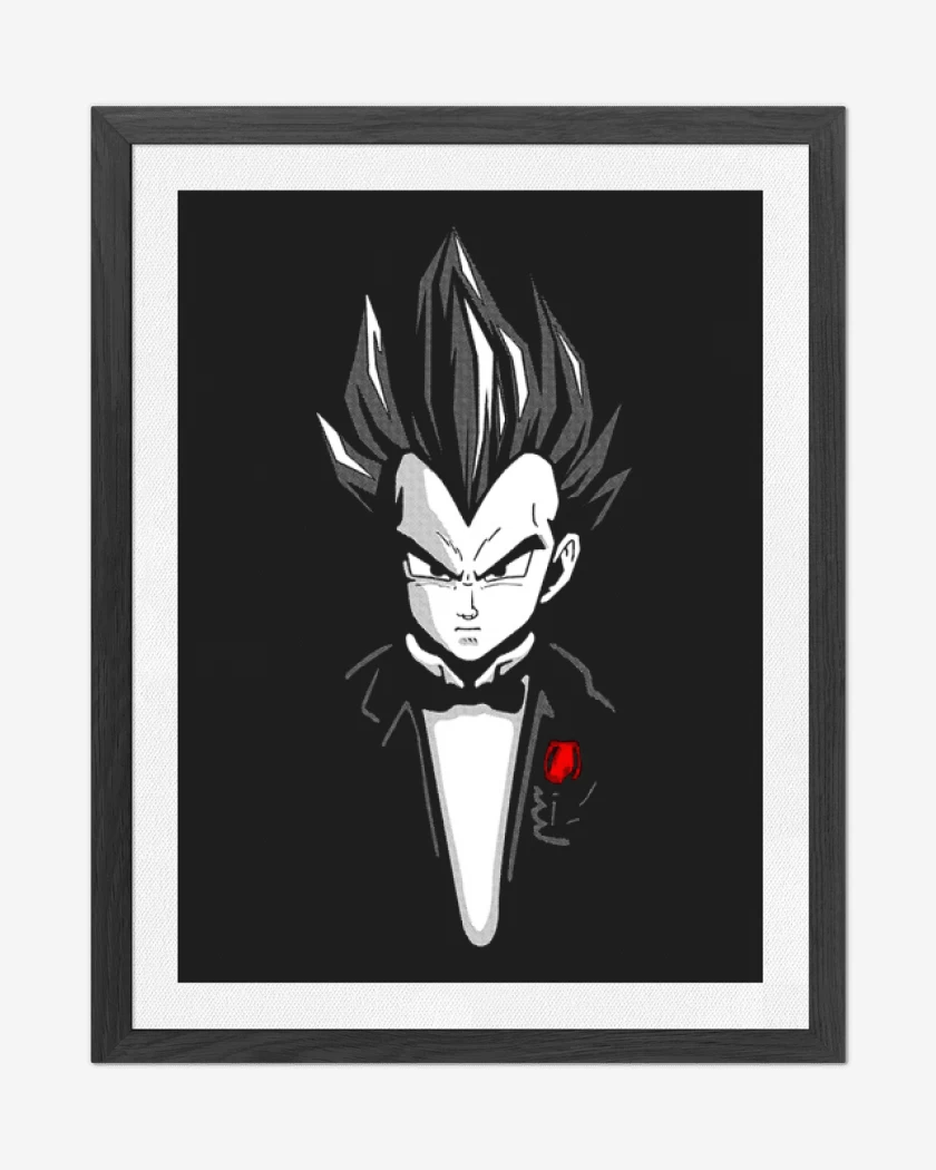 Cuadro decorativo Negro de Vegetta Godfather