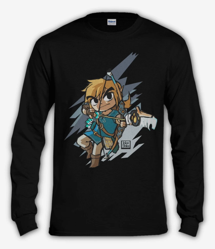 Polera manga larga Negro de Breath 2